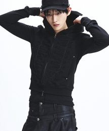 LECYTO（レシト）の「Hussar Loop Zip-Up Hoodie_[Black]（パーカー）」