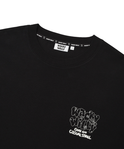 Wacky WiLLy(ワッキーウィリー)の「レタリングポンテレタリング半袖Tシャツブラック(Tシャツ/カットソー・レディース・その他・SMALL/MEDIUM/LARGE/X-LARGE)」の4枚目の写真