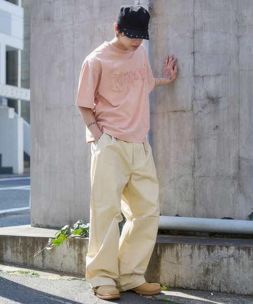WEGO(ウィゴー)の「WEGO/【26年春夏新作】ブリーチダメージアップリケT(Tシャツ/カットソー・メンズ・ピンク/ブラウン/ブラック系その他/グレー/その他1/ネイビー・MEDIUM/LARGE)」の12枚目の写真