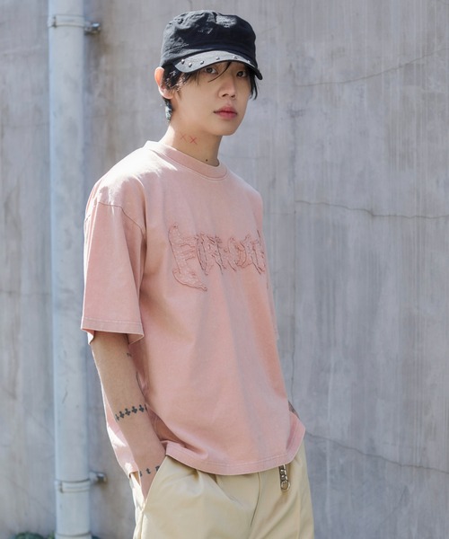 WEGO(ウィゴー)の「WEGO/【26年春夏新作】ブリーチダメージアップリケT(Tシャツ/カットソー・メンズ・ピンク/ブラウン/ブラック系その他/グレー/その他1/ネイビー・MEDIUM/LARGE)」の22枚目の写真