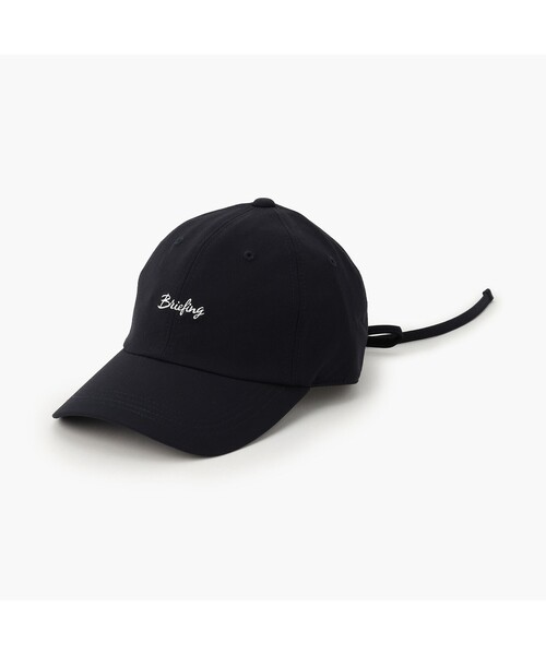 BRIEFING（ブリーフィング）の「【BRIEFING GOLF／ブリーフィングゴルフ】WOMEN’S SMALL LOGO RIBBON CAP（キャップ・レディース・ベージュ/ネイビー/アイボリー・FREE）」の3枚目の写真
