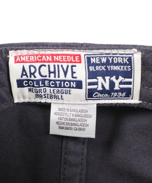 AMERICAN NEEDLE(アメリカンニードル)の「【AMERICAN NEEDLE/アメリカンニードル】Negro League NY Vintage Logo Cap(キャップ・メンズ・ネイビー・FREE)」の12枚目の写真