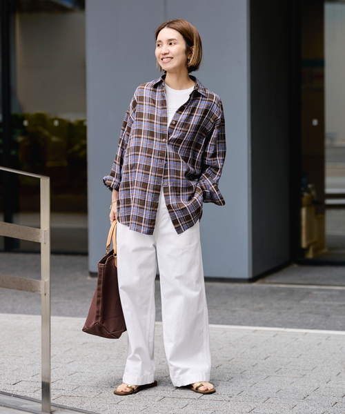 FRAMeWORK(フレームワーク)の「≪WEB限定 / 追加≫OVER SIZED CHINO パンツ 3(チノパンツ・レディース・ブラウン/ホワイト/ベージュ・40/38/36)」の21枚目の写真