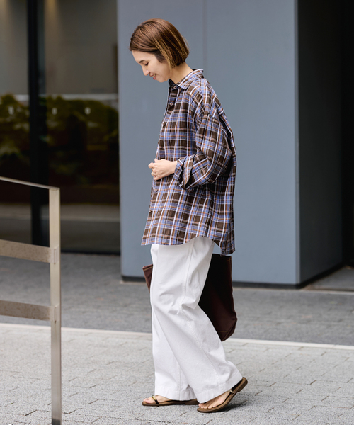 FRAMeWORK(フレームワーク)の「≪WEB限定 / 追加≫OVER SIZED CHINO パンツ 3(チノパンツ・レディース・ブラウン/ホワイト/ベージュ・40/38/36)」の22枚目の写真