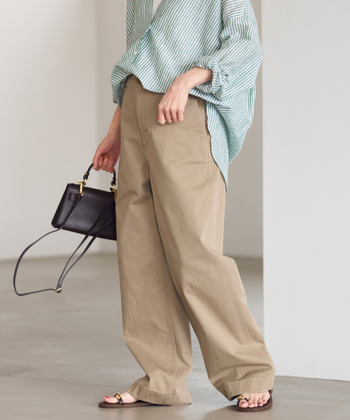 FRAMeWORK(フレームワーク)の「≪WEB限定 / 追加≫OVER SIZED CHINO パンツ 3(チノパンツ・レディース・ブラウン/ホワイト/ベージュ・40/38/36)」の13枚目の写真