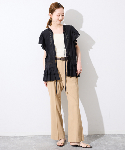 SLOBE IENA（スローブイエナ）の「SLOBE ラウンドバックル太ベルト（ベルト・レディース・ブラウン/ブラック・FREE）」の10枚目の写真