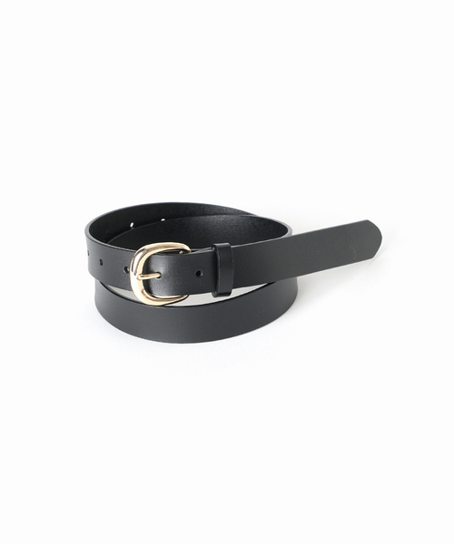 SLOBE IENA（スローブイエナ）の「SLOBE ラウンドバックル太ベルト（ベルト・レディース・ブラウン/ブラック・FREE）」の13枚目の写真