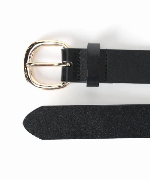 SLOBE IENA（スローブイエナ）の「SLOBE ラウンドバックル太ベルト（ベルト・レディース・ブラウン/ブラック・FREE）」の3枚目の写真