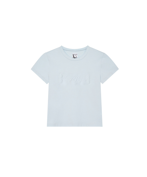 KASHIKO(カシコ)の「Embossed Baby Tee Skyblue(Tシャツ/カットソー・レディース・その他・MEDIUM/SMALL)」の10枚目の写真