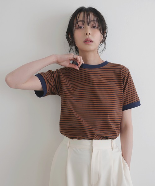 ボーダーリンガーTシャツ（Tシャツ/カットソー）｜LIAN（リアン）の