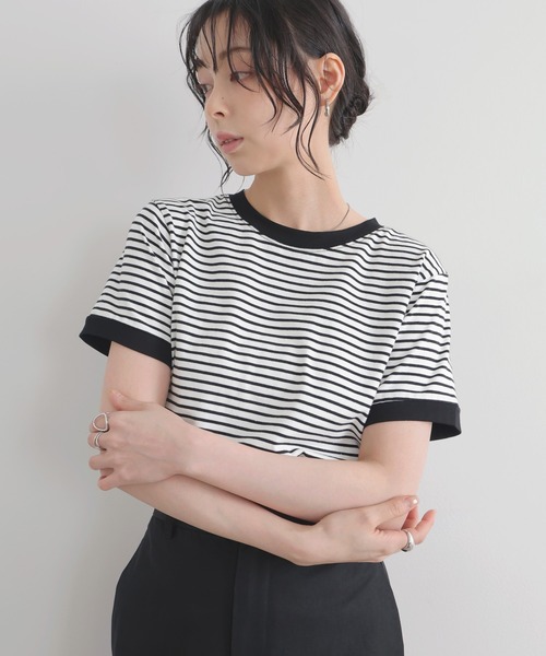 ボーダーリンガーTシャツ（Tシャツ/カットソー）｜LIAN（リアン）の