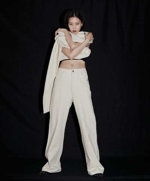 VION(ヴィオン)の「マルチフィットツイルストレートパンツ / Multi Fit Twill Straight Pants(その他パンツ・レディース・グレー/ブラック/アイボリー・MT/ST/M/S)」の16枚目の写真