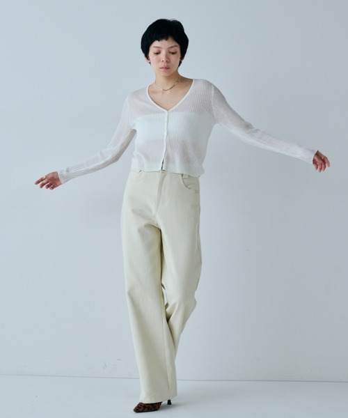 VION(ヴィオン)の「マルチフィットツイルストレートパンツ / Multi Fit Twill Straight Pants(その他パンツ・レディース・グレー/ブラック/アイボリー・MT/ST/M/S)」の21枚目の写真