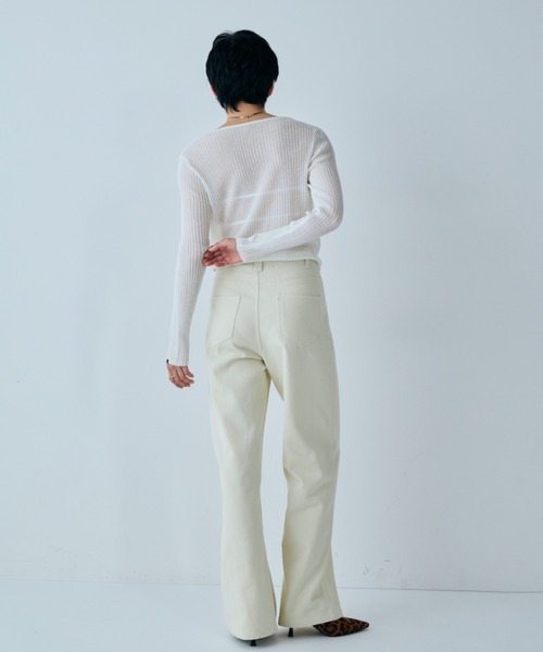 VION(ヴィオン)の「マルチフィットツイルストレートパンツ / Multi Fit Twill Straight Pants(その他パンツ・レディース・グレー/ブラック/アイボリー・MT/ST/M/S)」の18枚目の写真