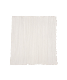 MER MER（メルメル）の「(2カラー) プリーツスカーフ ブラック/アイボリー（バンダナ/スカーフ）」