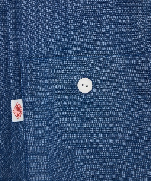 DANTON（ダントン）の「[DANTON/ダントン] コットンシャンブレー ショートスリーブ ワークシャツ（シャツ/ブラウス・レディース・ブルー・36）」の7枚目の写真