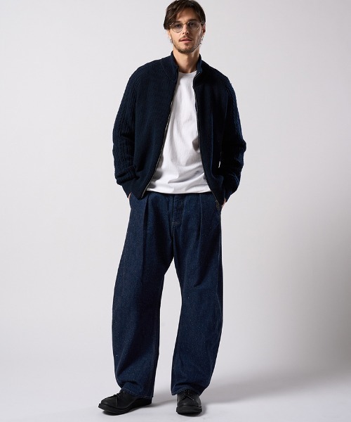 wjk（ダヴルジェイケイ）の「mlt5664- cut-off crew-neck L-S ロングスリーブカットソー(7006 js01j)（Tシャツ/カットソー・メンズ・ホワイト/ブラック・S/M/L/XL）」の7枚目の写真