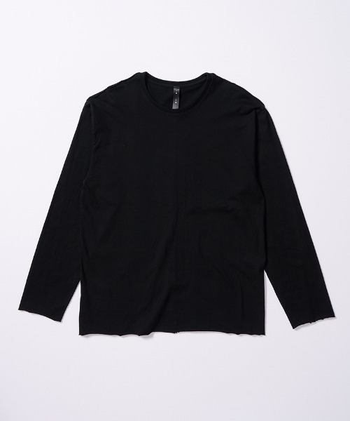 wjk（ダヴルジェイケイ）の「mlt5664- cut-off crew-neck L-S ロングスリーブカットソー(7006 js01j)（Tシャツ/カットソー・メンズ・ホワイト/ブラック・S/M/L/XL）」の17枚目の写真