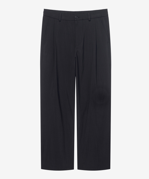 MINDBRIDGE（マインドブリッジ）の「[COUTURE]ブラックワイドワンタックワッシャー加工ストリングフルバンディングパンツ（その他パンツ・メンズ・ブラック・29/30/32/34/36）」の2枚目の写真
