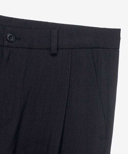 MINDBRIDGE（マインドブリッジ）の「[COUTURE]ブラックワイドワンタックワッシャー加工ストリングフルバンディングパンツ（その他パンツ・メンズ・ブラック・29/30/32/34/36）」の4枚目の写真