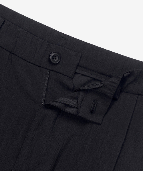 MINDBRIDGE（マインドブリッジ）の「[COUTURE]ブラックワイドワンタックワッシャー加工ストリングフルバンディングパンツ（その他パンツ・メンズ・ブラック・29/30/32/34/36）」の5枚目の写真