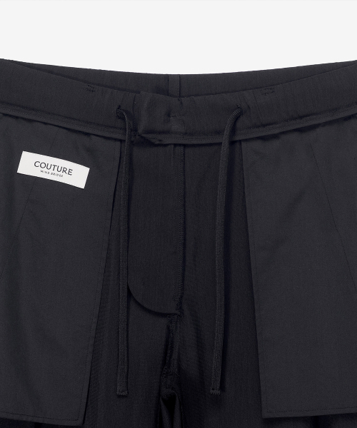 MINDBRIDGE（マインドブリッジ）の「[COUTURE]ブラックワイドワンタックワッシャー加工ストリングフルバンディングパンツ（その他パンツ・メンズ・ブラック・29/30/32/34/36）」の8枚目の写真