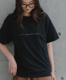 高身長　エンボス加工プリントTシャツ（接触冷感）（トールサイズ）Essenave