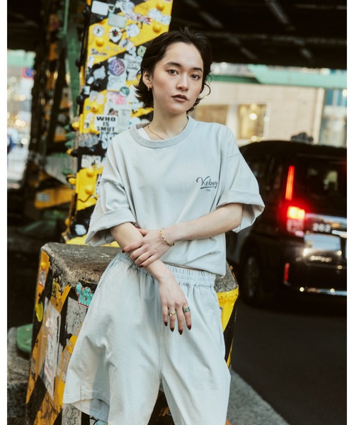 KEBOZ(ケボズ)の「ICON WASHED S/S TEE(Tシャツ/カットソー・メンズ・オリーブ/ブラウン/ホワイト/ネイビー/ブラック・XL/L/M/S/2XL)」の2枚目の写真