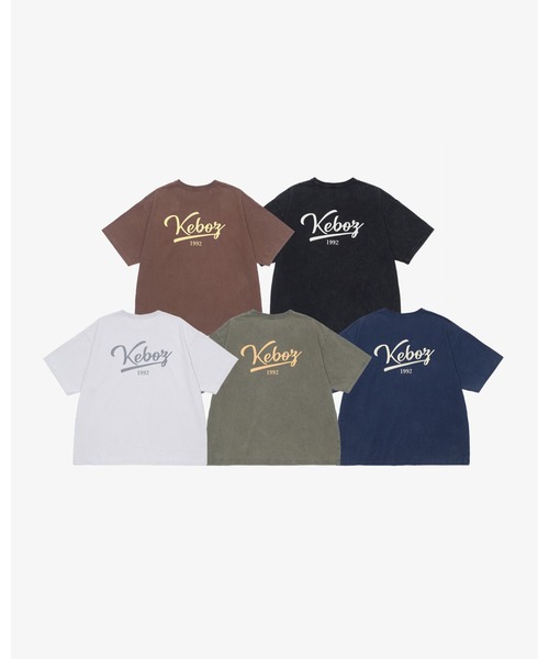 KEBOZ(ケボズ)の「ICON WASHED S/S TEE(Tシャツ/カットソー・メンズ・オリーブ/ブラウン/ホワイト/ネイビー/ブラック・XL/L/M/S/2XL)」の8枚目の写真