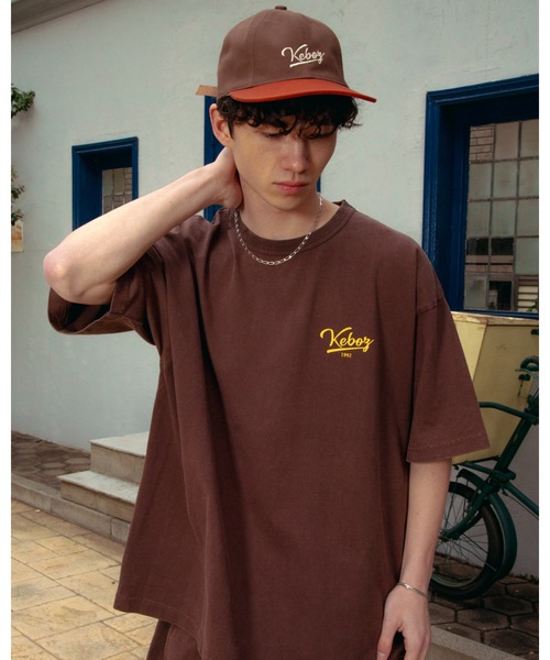 KEBOZ(ケボズ)の「ICON WASHED S/S TEE(Tシャツ/カットソー・メンズ・オリーブ/ブラウン/ホワイト/ネイビー/ブラック・XL/L/M/S/2XL)」の7枚目の写真