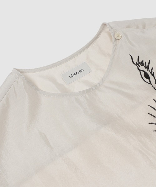 LEMAIRE（ルメール）の「BUTTON NECK TOP（Tシャツ/カットソー・メンズ・ホワイト・S/M）」の3枚目の写真