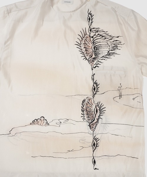 LEMAIRE（ルメール）の「BUTTON NECK TOP（Tシャツ/カットソー・メンズ・ホワイト・S/M）」の5枚目の写真