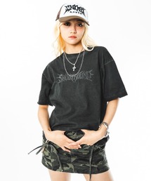 SHORT ROUND/コールドダイモチーフグラフィックT