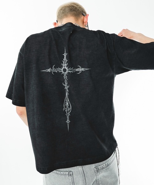 SHORT ROUND(ショートラウンド)の「SHORT ROUND/【26年春夏新作】コールドダイモチーフグラフィックT(Tシャツ/カットソー・メンズ・ブラック系その他/ホワイト・MEDIUM/LARGE)」の5枚目の写真