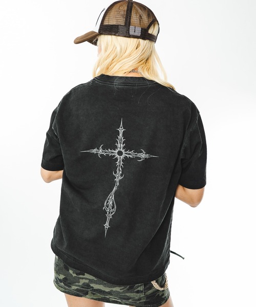 SHORT ROUND(ショートラウンド)の「SHORT ROUND/【26年春夏新作】コールドダイモチーフグラフィックT(Tシャツ/カットソー・メンズ・ブラック系その他/ホワイト・MEDIUM/LARGE)」の6枚目の写真