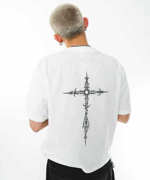 SHORT ROUND(ショートラウンド)の「SHORT ROUND/【26年春夏新作】コールドダイモチーフグラフィックT(Tシャツ/カットソー・メンズ・ブラック系その他/ホワイト・MEDIUM/LARGE)」の18枚目の写真