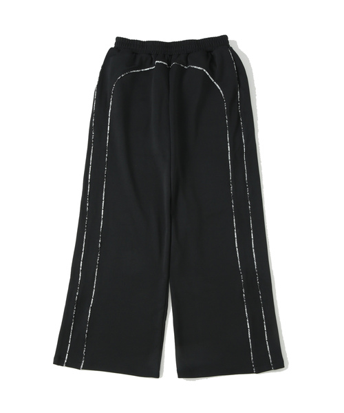 ADAM ET ROPE'(アダムエロペ)の「【X-PARIS/エックスパリ】INTERLOCK JOGGER PANTS WITH PARIS MAP PIPING(その他パンツ・メンズ・ブラック・M)」の1枚目の写真