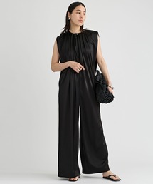 CURTAIN SHOULDER ROMPERS（つなぎ/オールインワン）｜Ameri（アメリ