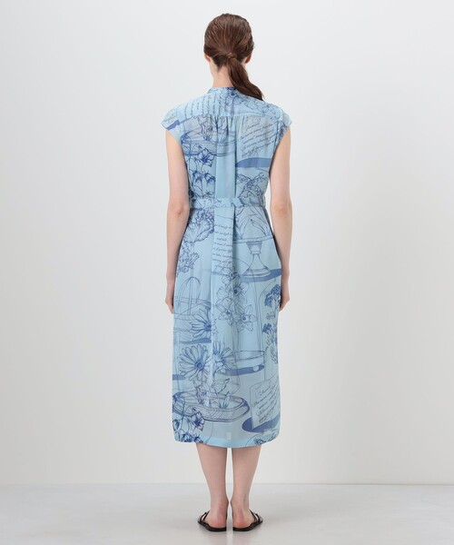 manipuri（マニプリ）の「【別注】manipuri for Ballsey Glass dome Flower ワンピース（シャツワンピース・レディース・ライトブルー/ブラック系その他・36）」の5枚目の写真