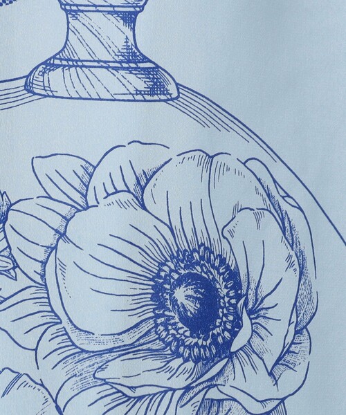 manipuri（マニプリ）の「【別注】manipuri for Ballsey Glass dome Flower ワンピース（シャツワンピース・レディース・ライトブルー/ブラック系その他・36）」の12枚目の写真