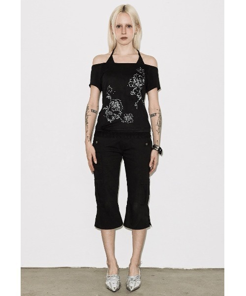 FANCY CLUB(ファンシークラブ)の「A'GEM/9 × .kom 『FANCY CLUB/ファンシークラブ』 ROSY HALTER OFF-SHOULDER TOP/ロージーホルターオフショルダートップス(その他トップス・レディース・ライトパープル/ブラック/ライトグリーン・FREE)」の11枚目の写真