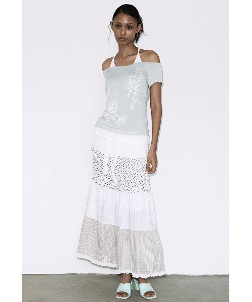 FANCY CLUB(ファンシークラブ)の「A'GEM/9 × .kom 『FANCY CLUB/ファンシークラブ』 ROSY HALTER OFF-SHOULDER TOP/ロージーホルターオフショルダートップス(その他トップス・レディース・ライトパープル/ブラック/ライトグリーン・FREE)」の6枚目の写真
