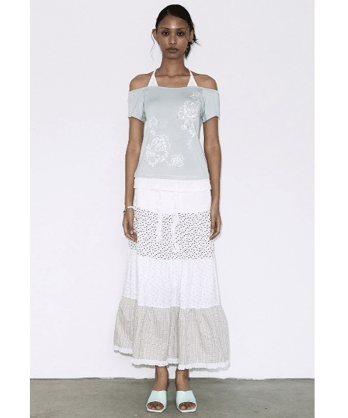 FANCY CLUB(ファンシークラブ)の「A'GEM/9 × .kom 『FANCY CLUB/ファンシークラブ』 ROSY HALTER OFF-SHOULDER TOP/ロージーホルターオフショルダートップス(その他トップス・レディース・ライトパープル/ブラック/ライトグリーン・FREE)」の7枚目の写真