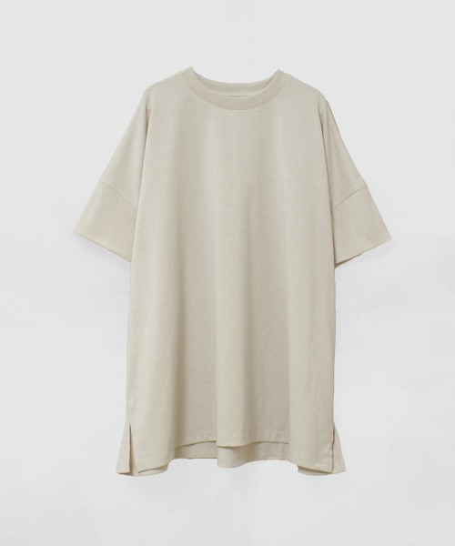 RNA-N(アールエヌエーエヌ)の「M2664 ワイドタックプルオーバー(Tシャツ/カットソー・レディース・チャコール/ブラウン/グレイッシュベージュ・FREE)」の3枚目の写真