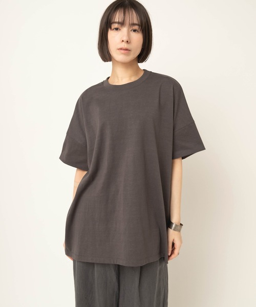 RNA-N(アールエヌエーエヌ)の「M2664 ワイドタックプルオーバー(Tシャツ/カットソー・レディース・チャコール/ブラウン/グレイッシュベージュ・FREE)」の22枚目の写真