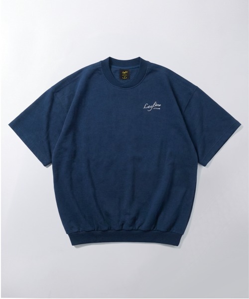 ARCHIVER(アーカイバ)の「【Bz】【Leyline】Premium Suede tee / スウェードタッチ 裾リブ オーバーサイズTシャツ(Tシャツ/カットソー・メンズ・ネイビー/グリーン・MEDIUM/LARGE/X-LARGE)」の3枚目の写真