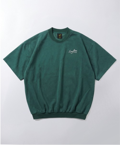 ARCHIVER(アーカイバ)の「【Bz】【Leyline】Premium Suede tee / スウェードタッチ 裾リブ オーバーサイズTシャツ(Tシャツ/カットソー・メンズ・ネイビー/グリーン・MEDIUM/LARGE/X-LARGE)」の4枚目の写真
