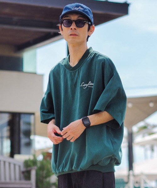 ARCHIVER(アーカイバ)の「【Bz】【Leyline】Premium Suede tee / スウェードタッチ 裾リブ オーバーサイズTシャツ(Tシャツ/カットソー・メンズ・ネイビー/グリーン・MEDIUM/LARGE/X-LARGE)」の18枚目の写真