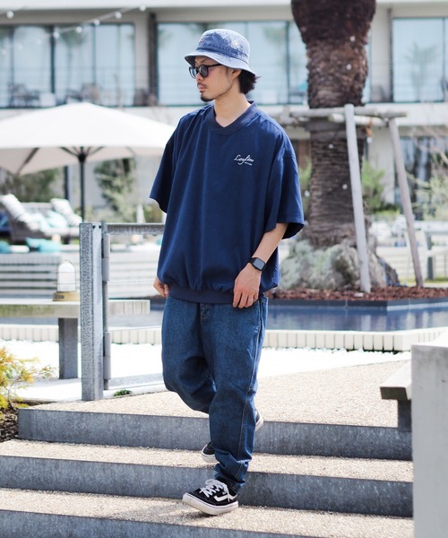 ARCHIVER(アーカイバ)の「【Bz】【Leyline】Premium Suede tee / スウェードタッチ 裾リブ オーバーサイズTシャツ(Tシャツ/カットソー・メンズ・ネイビー/グリーン・MEDIUM/LARGE/X-LARGE)」の20枚目の写真