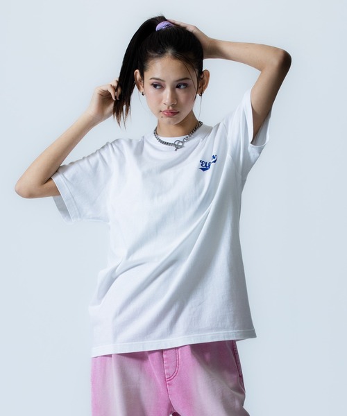 X-girl SPORTS(エックスガールスポーツ)の「C EL S WE FAN GOODS S/S TEE/ちふれASエルフェン埼玉(Tシャツ/カットソー・メンズ・ネイビー/ホワイト・LARGE/MEDIUM/SMALL/X-LARGE)」の6枚目の写真